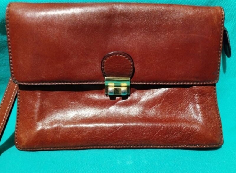 Borseta business Manfield Paris made in Italy, piele vitel