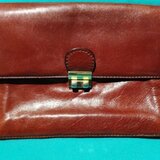 Borseta business Manfield Paris made in Italy, piele vitel